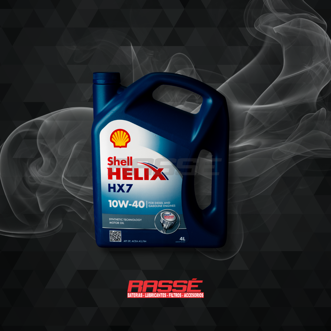 Lubricante SHELL Helix HX7 10W-40 4L - Tecnología Sintética