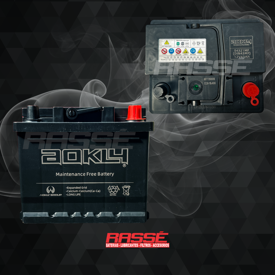Batería AOKLY 54321MF(DIN43MF) 12V 43Ah