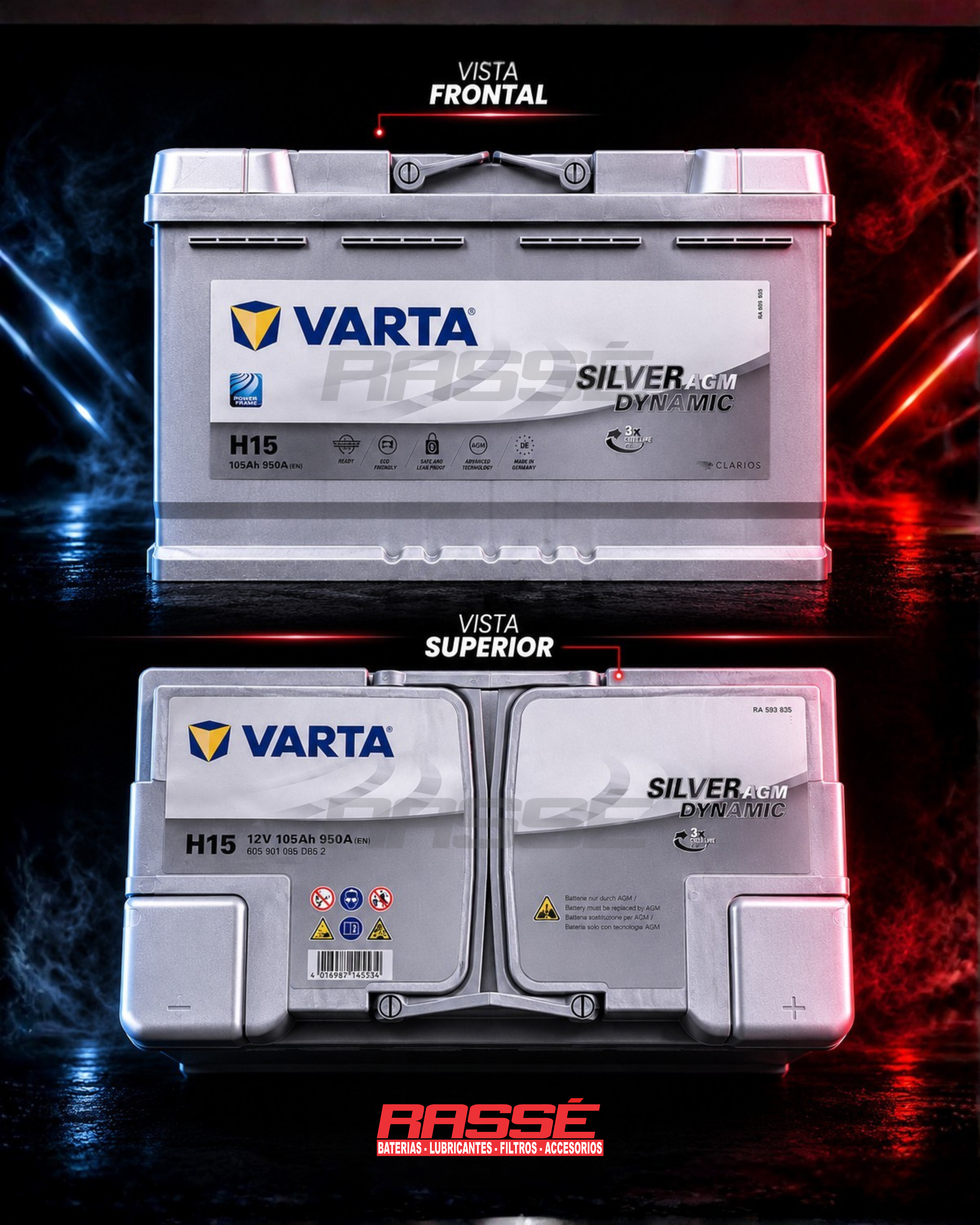 Batería Varta Silver Dynamic AGM - H15